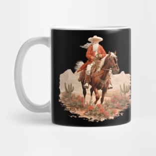 Western Christmas Santa Cowboy Mug